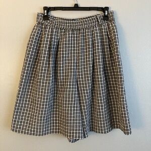 Talbots Women's High Waisted Shorts 90's Black White Check
Size M